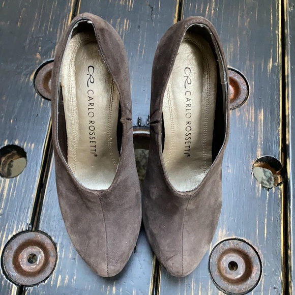 Carlos Rossetti Platform Suede Booties - Picture 2 of 6